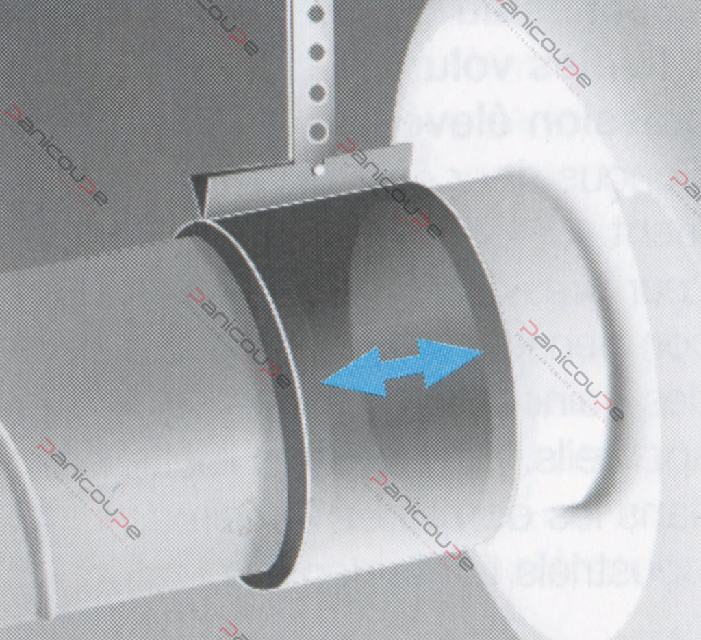 montage de la manchette de raccordement pour ventilateur centrifuge